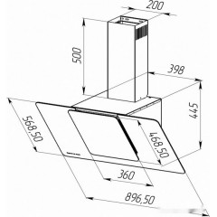 Вытяжка Zigmund & Shtain K 150.9 B