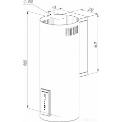 Вытяжка Zigmund & Shtain K 146.4 W