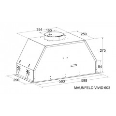 Вытяжка Maunfeld Vivid 603EM (черный)