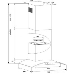 Вытяжка Germes Alt sensor 50 inox