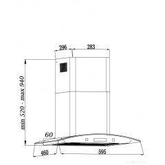 Вытяжка Grand Blagnac GC 60 (нержавеющая сталь)