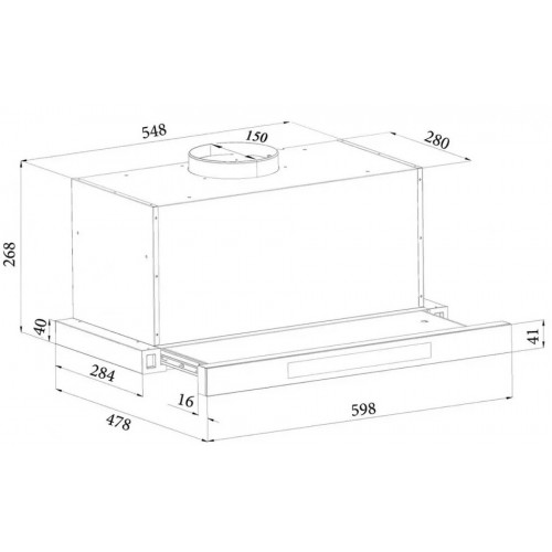 Вытяжка Grand Toledo Sensor 60 GC (черный)