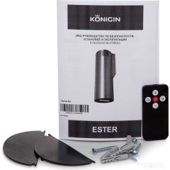 Вытяжка Konigin Ester 31 (черный/черное стекло)