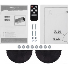 Вытяжка Krona Arven 900 S (белый)