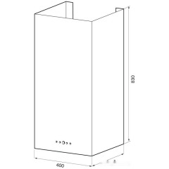 Вытяжка Krona Dita R 400 PB (нержавеющая сталь)