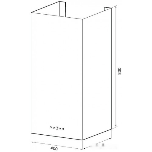 Вытяжка Krona Dita R 400 PB (нержавеющая сталь)