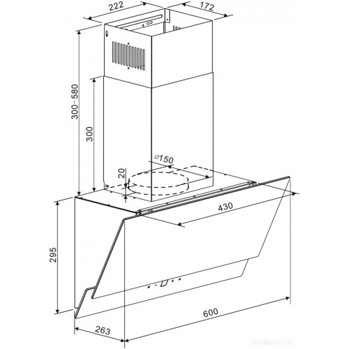 Вытяжка Zigmund & Shtain K 151.6 W