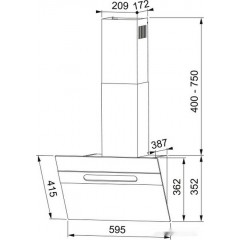 Вытяжка Franke Sterling BK 60 330.0702.955