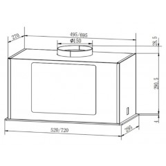 Вытяжка Faber Aria WH 72 305.0702.960