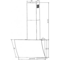 Вытяжка Elikor Wave 50 WH