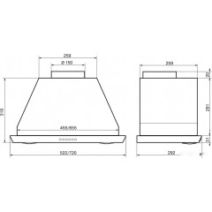 Вытяжка Elikor Врезной блок 72Н-1000-Э4Д (нержавеющая сталь)