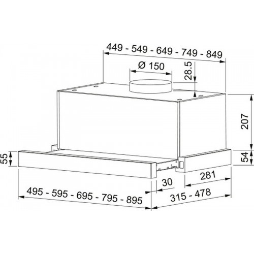 Вытяжка Franke Touch WH 60 315.0702.968