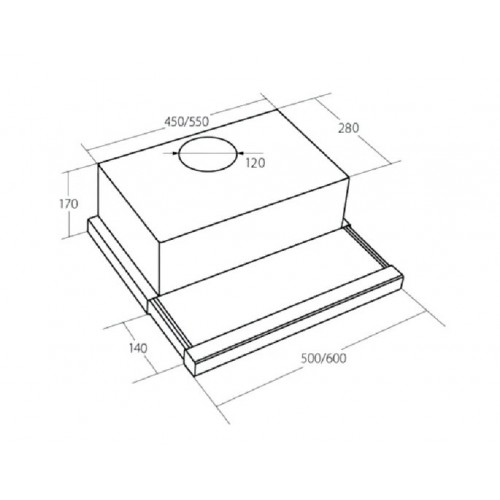 Вытяжка AKPO Light Eco Glass Twin 60 WK-7 Т-300 (белый)