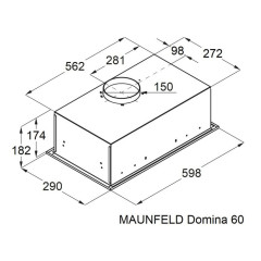 Вытяжка Maunfeld Domina 60 (черный)