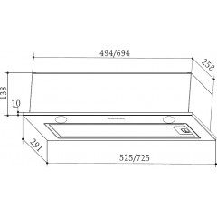 Вытяжка Weissgauff FIONA 60 BL