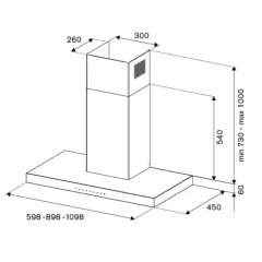Вытяжка Bertazzoni KT90P1NEV