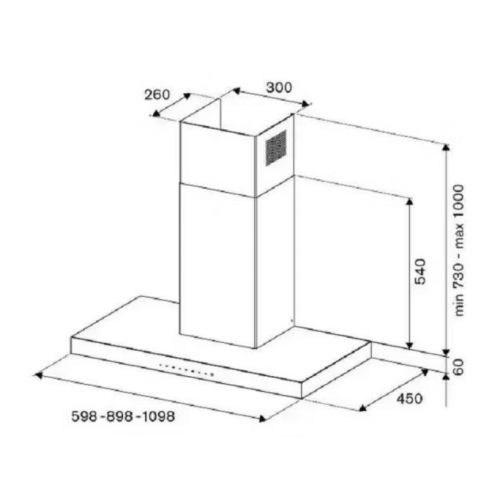 Вытяжка Bertazzoni KT90P1XV