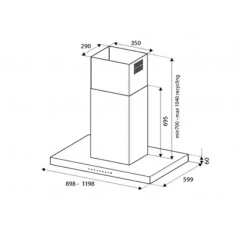 Вытяжка Bertazzoni KTI120P1AXT