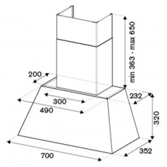 Вытяжка Bertazzoni KR70HER1NEDA