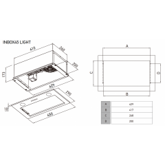 Вытяжка Meferi INBOX45BK Light