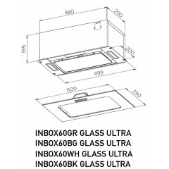 Вытяжка Meferi INBOX60BK Matt Glass Ultra
