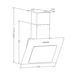 Вытяжка Meferi AIRBOX60WH Power