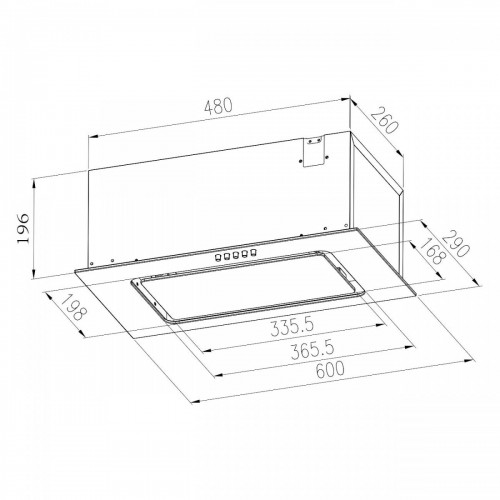 Вытяжка Meferi INBOX60BK Light