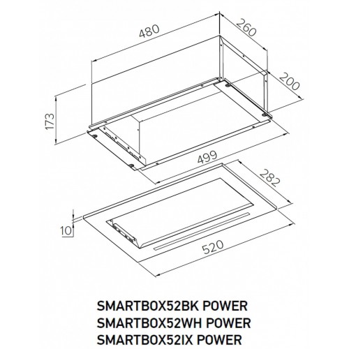 Вытяжка Meferi SMARTBOX52IX Power