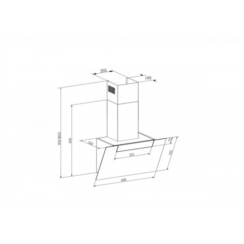 Вытяжка Meferi AIRBOX60BK Comfort