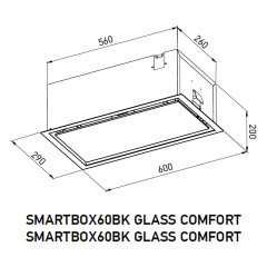 Вытяжка Meferi SMARTBOX60WH Glass Comfort
