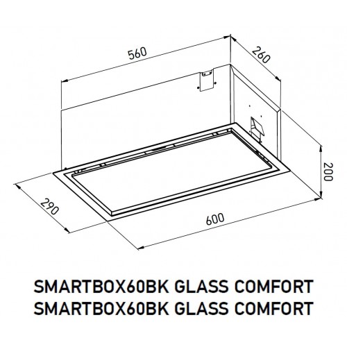 Вытяжка Meferi SMARTBOX60WH Glass Comfort