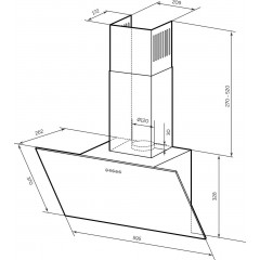 Вытяжка LEX Moza 600 R1 (белый)