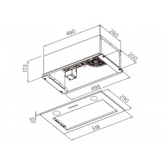 Вытяжка Weissgauff Box 850 PB Black Edition
