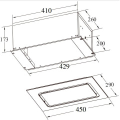 Вытяжка Weissgauff Aura 456 Touch Black Glass