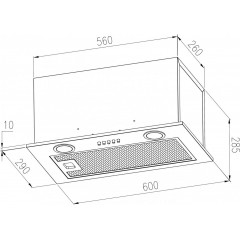 Вытяжка Meferi INBOX60IX Ultra