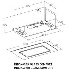 Вытяжка Meferi INBOX60BK Glass Comfort