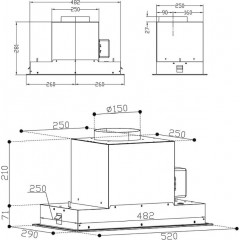 Вытяжка Korting KHI 6099 ICGN