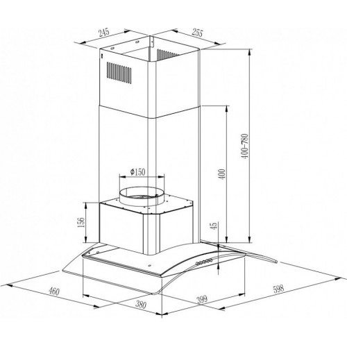 Вытяжка GrandGermes Brela 60 (белый)