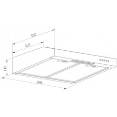 Вытяжка GrandGermes Slim 50 (черный)