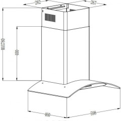 Вытяжка GrandGermes Brela sensor 60 (белый)