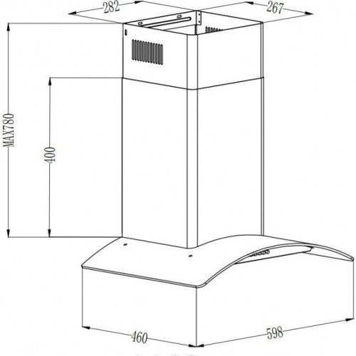 Вытяжка GrandGermes Brela sensor 60 (белый)