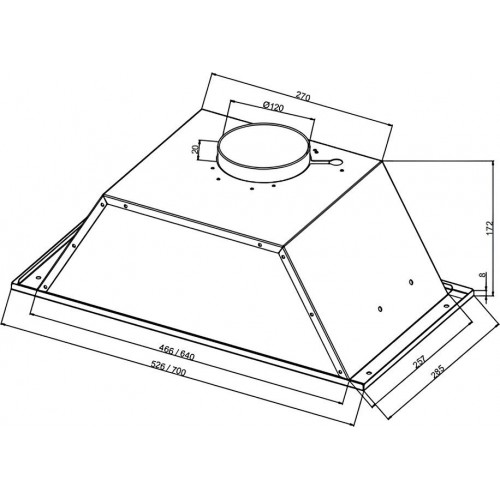 Вытяжка NORDFROST FB 6060 X