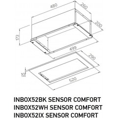Вытяжка Meferi INBOX52BK Sensor Comfort