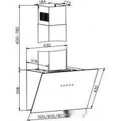 Вытяжка Zorg Nero 1200 60 S (черный)