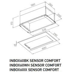 Вытяжка Meferi INBOX60BK Sensor Comfort