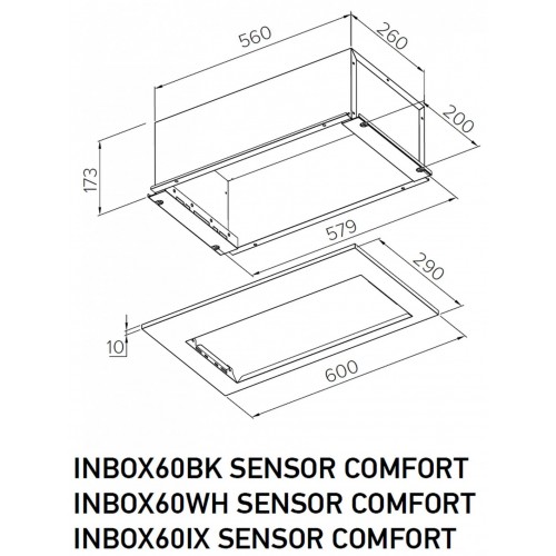 Вытяжка Meferi INBOX60IX Sensor Comfort