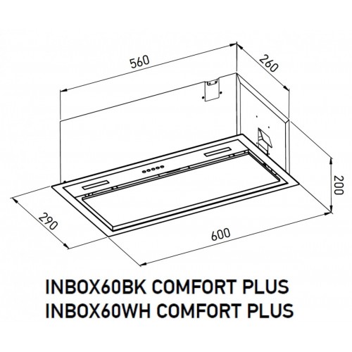 Вытяжка Meferi INBOX60WH Comfort Plus