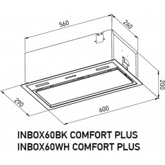 Вытяжка Meferi INBOX60BK Comfort Plus
