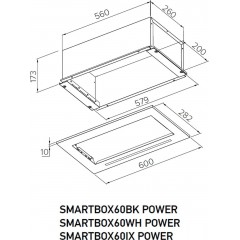 Вытяжка Meferi SMARTBOX60WH Power