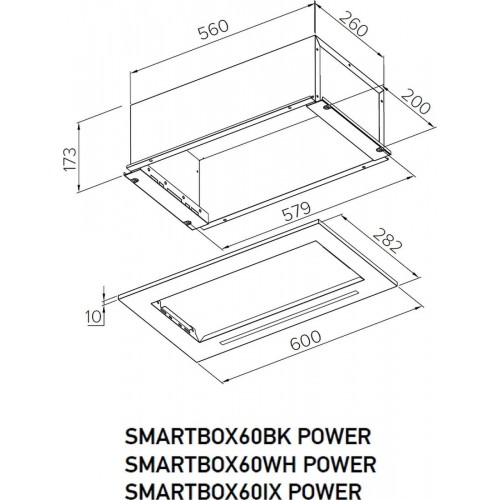 Вытяжка Meferi SMARTBOX60WH Power